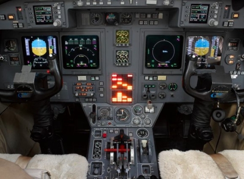 Gulfstream G100 Cockpit Shown From Behind